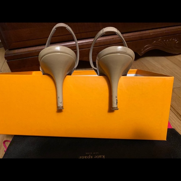 Kate Spade “Sasha” Leather Slingback Heels Size 8 - Picture 13 of 15